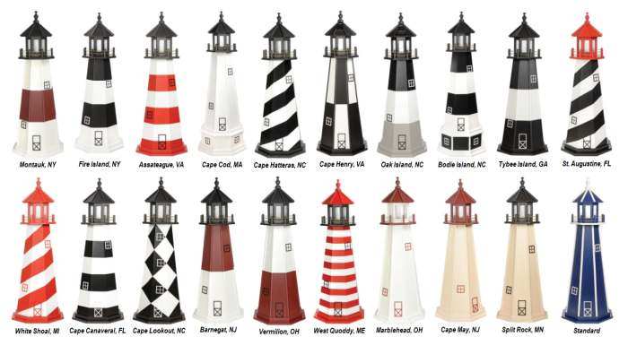 Amish Handcrafted Lighthouse Replicas